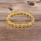 Men’s Citrine Beaded Bracelet – Natural Stone Wealth & Energy Jewelry